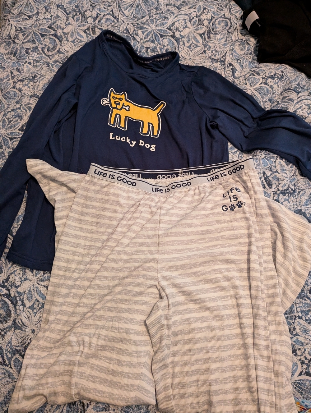 Life Is Good Pajama Set- Shirt & Pants